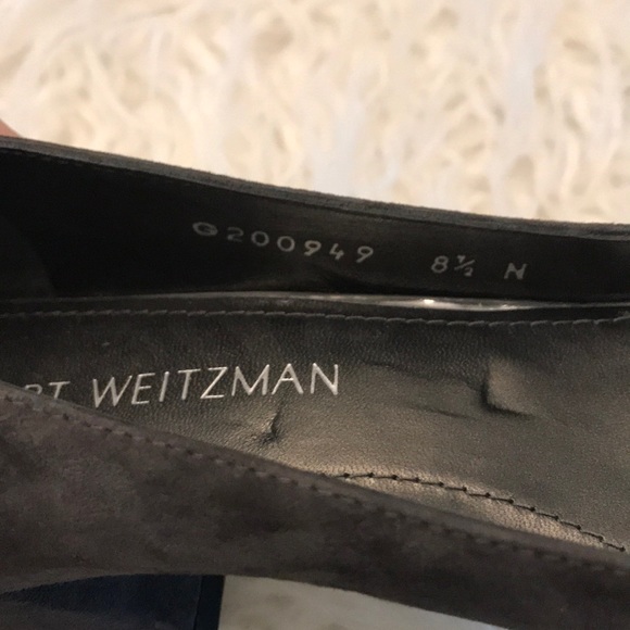 Stuart Weitzman Marymaid suede mid heel pump - Picture 7 of 8